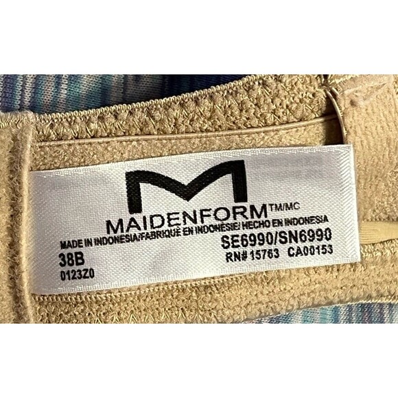 Maidenform Ultimate Stay Put Strapless Underwire Beige Bra #SE6990 Size 38B - Picture 7 of 11